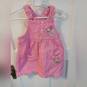 24m overall dress toddler girls clothing pink leopard print kids